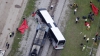 SUA: Tragedie pe o trecere de cale ferată! Un tren a lovit din plin un autocar plin cu oameni
