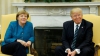 Donald Trump a părut să REFUZE cererea de a da mâna cu Angela Merkel (VIDEO)