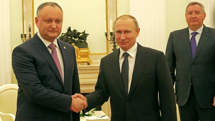 Igor Dodon s-a întâlnit cu Vladimir Putin. Despre ce au discutat