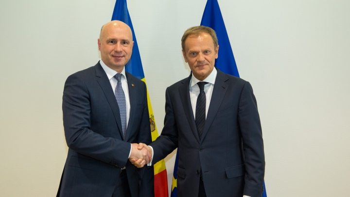 Donald Tusk, președintele Consiliului European către Pavel Filip: Aveți tot suportul meu personal și al UE în avansarea reformelor