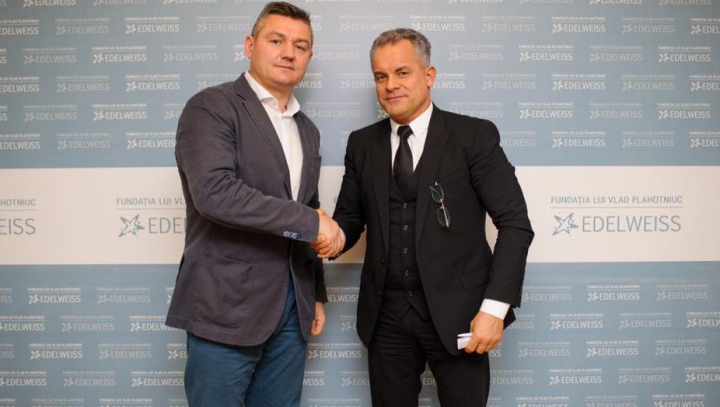 Sportivul Ion Lazarenco a avut o întâlnire cu fondatorul Fundaţiei "Edelweiss", Vlad Plahotniuc (FOTO)