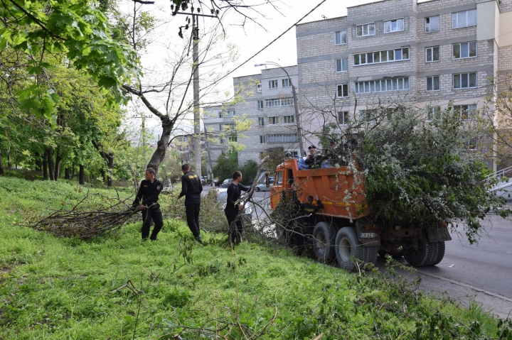 Peste 200 de străzi din Capitală, curățate de angajații MAI. Rezultatele mobilizării generale (GALERIE FOTO)