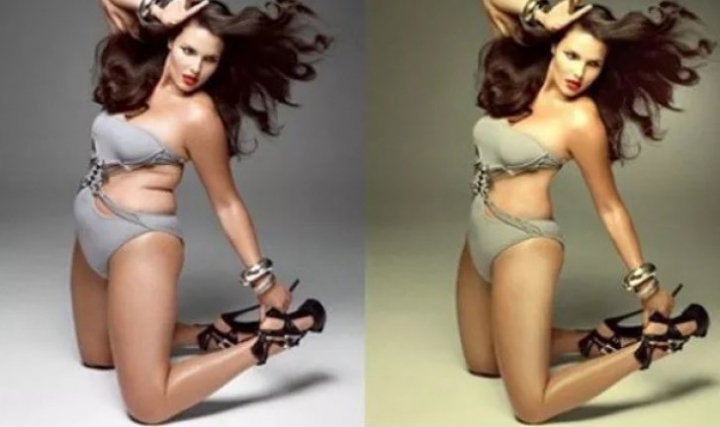 Diferenţa dintre realitate şi Photoshop e de la cer la pământ. Pe Facebook sunt ZEIŢE, dar cum arată de fapt (GALERIE FOTO)