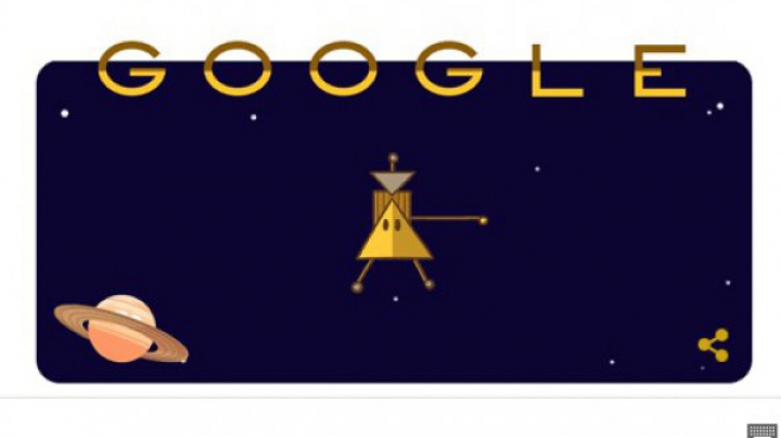 Nava spaţială Cassini, celebrată de Google printr-un Doodle: Saturn, pregătește-te!