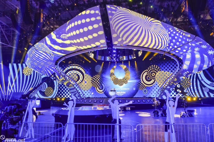 Cum arată scena de la Kiev care va găzdui marele concurs de muzică Eurovision 2017 (GALERIE FOTO)