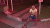 Un tânăr beat criţă S-A DAT ÎN SPECTACOL lângă o benzinărie din Capitală (VIDEO)