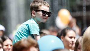 Festivalul Familiei în centrul Chişinăului. Participanţii au primit gratuit pizza şi îngheţată