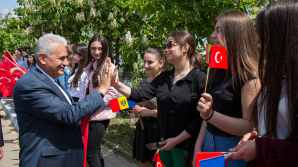 Pavel Filip împreună cu premierul Turciei au vizitat Găgăuzia