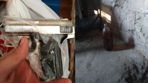 Obiecte interzise, descoperite în casa unui bărbat din Capitală (VIDEO)