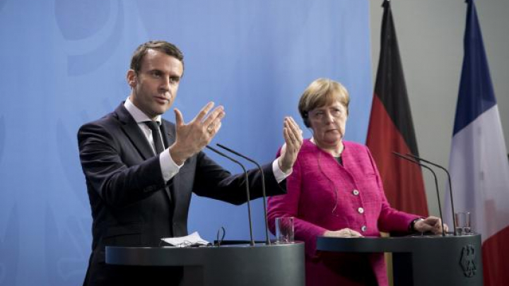 Reformarea UE, discutată de Macron și Merkel la Berlin