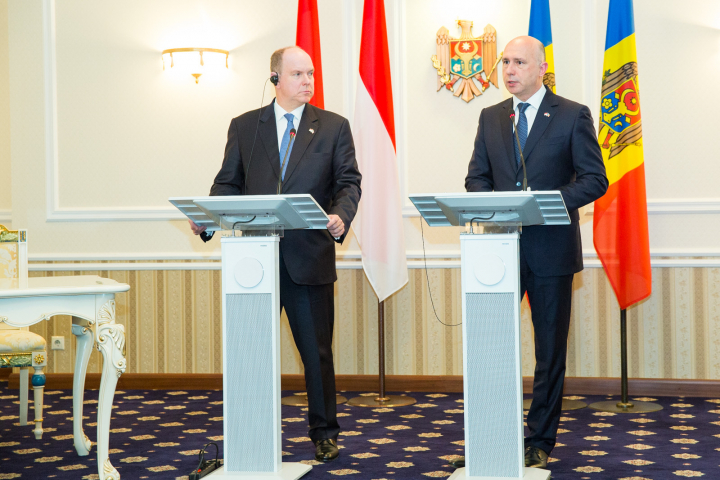 Premierul Pavel Filip şi Prințul Principatului Monaco au trasat priorităţile de cooperare bilaterală (GALERIE FOTO)