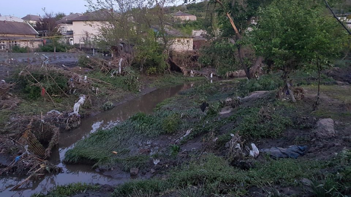 DEZASTRU la Cimişlia după ploile torenţiale: Grădini înnămolite şi gunoaie aduse de apă (FOTO)