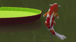 28 de specii de animale din piese LEGO au fost expuse într-o grădină zoologică