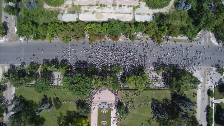 Câte persoane au participat la manifestaţia organizată de PAS, DA şi PN (FOTO)