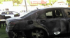 Incident suspect în Capitală. Două maşini, incendiate pe strada Ismail (FOTO)