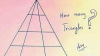Câte triunghiuri se află în imagine? Un test simplu a uimit utilizatorii unei reţele sociale