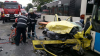 ACCIDENT grav la București. Două persoane au murit, după ce un taxi a intrat pe contrasens (VIDEO)