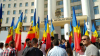 Miting de amploare pentru susținerea schimbării sistemului electoral la Chişinău. Organizatori: 15.000 de persoane,  prezente