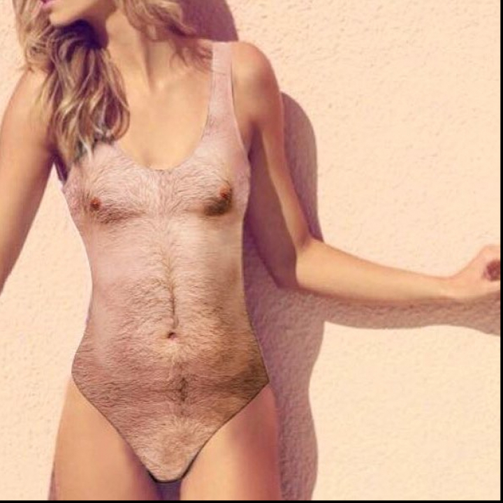 Un nou model de costum de baie, imită la perfecție pielea păroasă a bărbatului. Tu l-ai purta (FOTO)