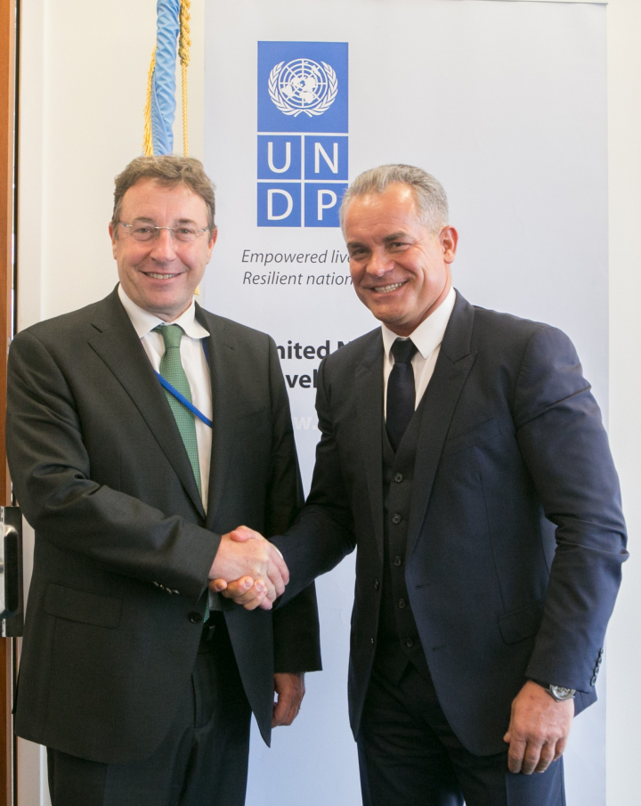 Președintele PDM, Vlad Plahotniuc, s-a întâlnit  la New York cu șeful PNUD, Achim Steiner   