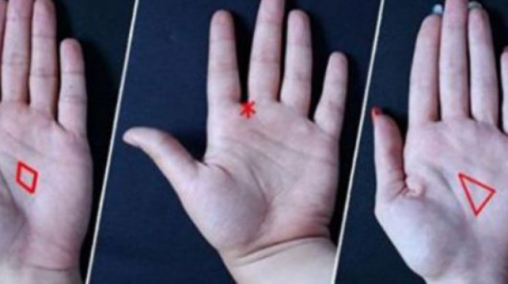Uită-te în palmă şi află ce înseamnă dacă ai un triunghi, o stea sau un diamant