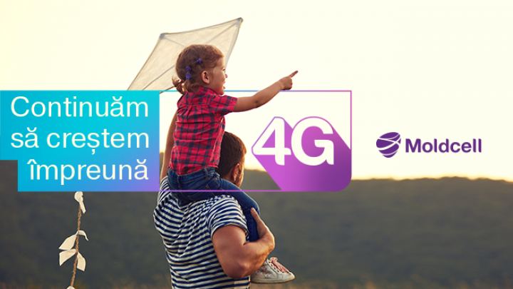 (P) Acoperirea 4G Moldcell se extinde continuu și a atins cifra de 74.7% (VIDEO)