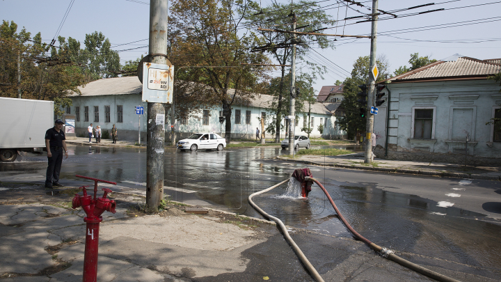 INCENDIU VIOLENT la cel mai mare depozit de crengi din Capitală. 6.000 de metri pătraţi, afectaţi de flăcări (VIDEO)