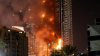 Incendiu de proporții în Dubai. Flăcările au cuprins partea superioară a unei clădirii cu 86 de etaje