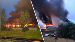 Incendiu puternic în oraşul britanic Glasgow! Pompierii s-au luptat cu focul ore întregi