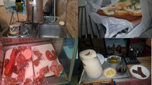 Condiţii insalubre la două magazine din Capitală. Poliţia a depistat produse alimentare cu termeni expiraţi şi băuturi contrafăcute (VIDEO)