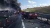 ACCIDENT DE GROAZĂ în Rusia. Momentul în care un TIR loveşte zeci de maşini şi EXPLODEAZĂ (IMAGINI SPECTACULOASE)