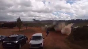 Zapad-2017. Un elicopter Ka-52 a lansat o racheta spre jurnaliștii care urmăreau exerciţiile (VIDEO)