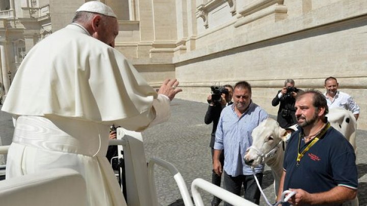 Papa Francisc a primit un cadou total neobişnuit. Ce va decide să facă pontiful cu acest dar (FOTO)