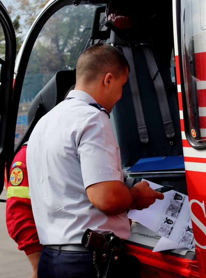 Motociclistul minor, adus cu SMURD-ul la Chişinău. Băiatul a suferit un grav accident rutier (FOTO)