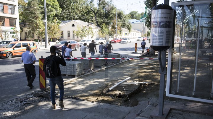 Cum arată bulevardul Ștefan cel Mare, la o lună după ce au promis că va fi gata. Lucrările se vor termina vreodată?