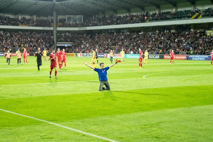 Înfrângere pentru Moldova: "Tricolorii" au pierdut meciul cu Ţara Galilor (FOTOREPORT)