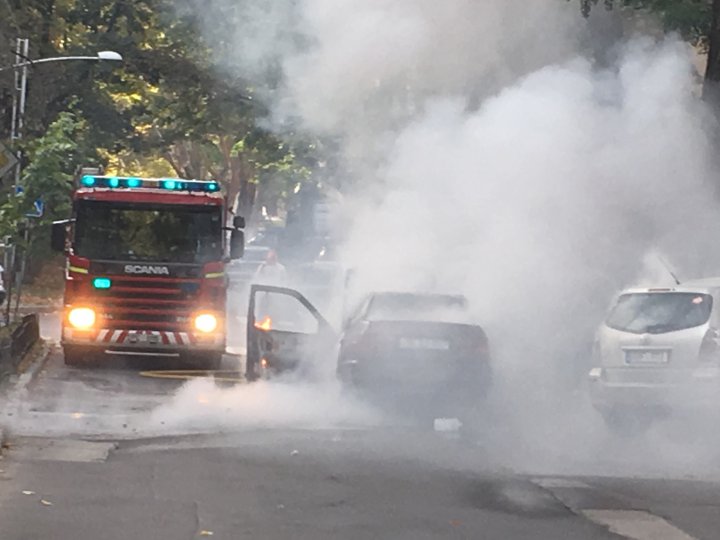 Maşina care a luat foc în mers, pe strada 31 August, a trecut testarea tehnică în urmă cu două săptămâni