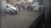 Accident GRAV în centrul Capitalei. Un Lexus s-a ciocnit violent cu un taxi