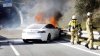 Ce se întâmplă când o Tesla Model S ia foc? 35 de pompieri cu măşti de gaze pe faţă luptă cu flăcările (VIDEO)