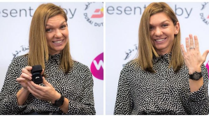 Simona Halep "s-a logodit". Cât costă preţioasa bijuterie 