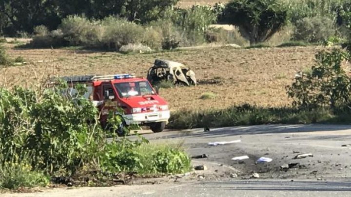 Celebra jurnalistă care a cauzat alegeri anticipate în Malta a murit după ce maşina sa A EXPLODAT din cauza unei bombe 