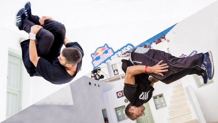 Imagini incredibile. Doi tineri amatori de senzaţii tari s-au filmat în timpul unei partide de freerunning