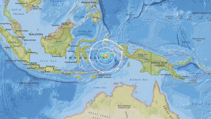 Alertă în Indonezia! Patru cutremure au zguduit insulele Moluce 