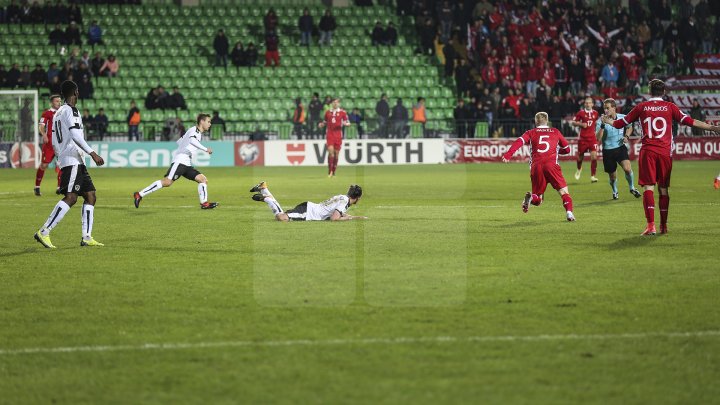 Naţionala de fotbal a Moldovei a pierdut ultimul meci din preliminariile Campionatului Mondial din 2018