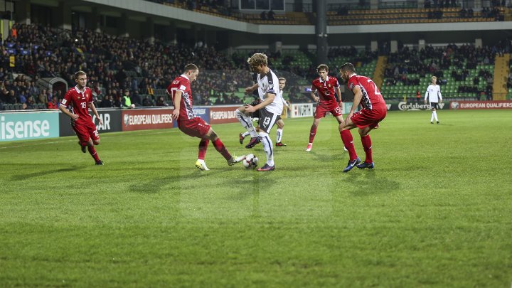 Naţionala de fotbal a Moldovei a pierdut ultimul meci din preliminariile Campionatului Mondial din 2018