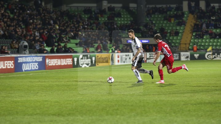 Naţionala de fotbal a Moldovei a pierdut ultimul meci din preliminariile Campionatului Mondial din 2018