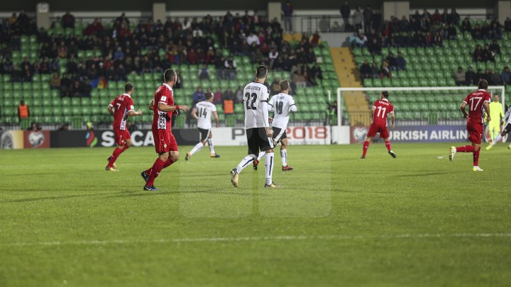 Naţionala de fotbal a Moldovei a pierdut ultimul meci din preliminariile Campionatului Mondial din 2018