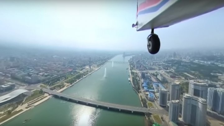 Panoramă spectaculoasă surprinsă de la înălţime. Cum arată Phenianul văzut din zbor (VIDEO)