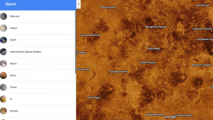 Explorarea planetelor, noua opţiune lansată de Google Maps