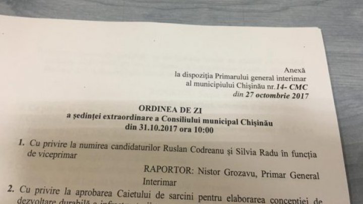 Se alege viceprimarul Chișinăului. Cine ar putea fi numit în funcţie (FOTO)